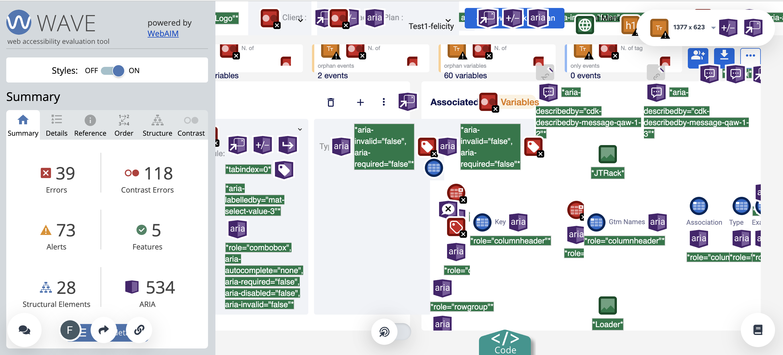 Bastien & Scapin audit framework applied to J+Report wireframes